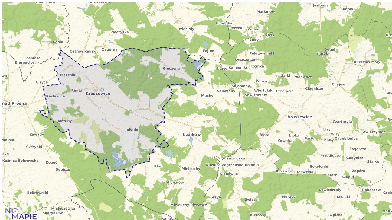 Mapa Geoportal Kraszewice